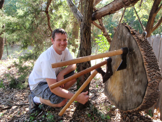 Wes with Three Sticks